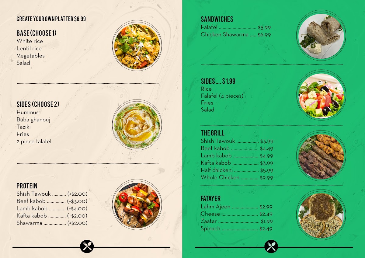 Albaraka Mediterranean Market and Grill Menu - Image 1