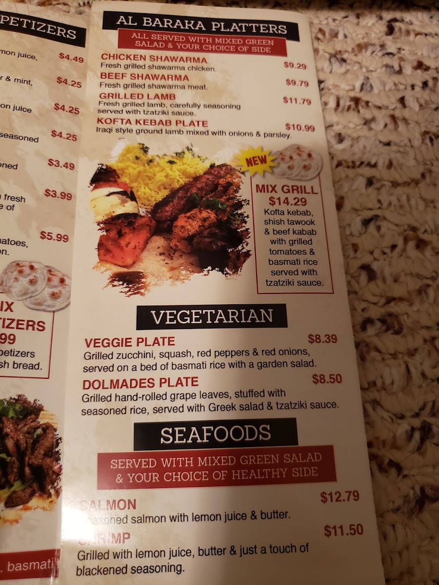 Albaraka Mediterranean Market and Grill Menu - Image 6